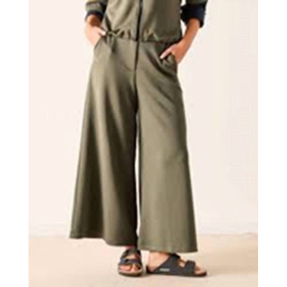 NEW VOYAGEUR BY MERSEA simone wide leg pants in olive